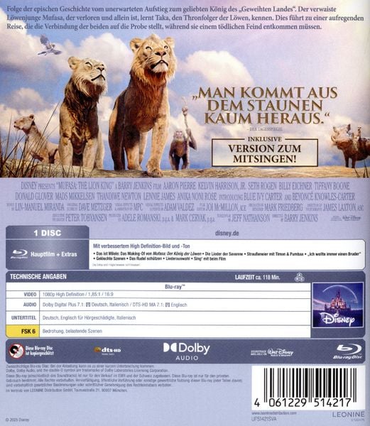 Mufasa - Der König der Löwen