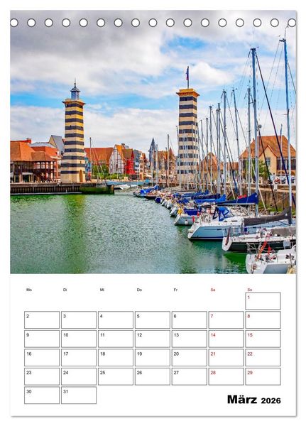 Produktbild: Normandie - Reiseplaner (Tischkalender 2026 DIN A5 hoch), CALVENDO Monatskalender