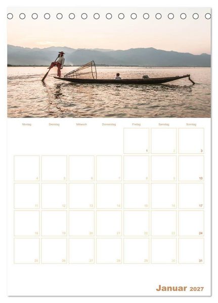 Produktbild: EXOTISCHES S&Uuml;DOSTASIEN - Planer 2027 (Tischkalender 2027 DIN A5 hoch), CALVENDO Monatskalender