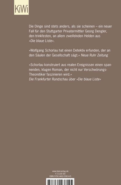 Produktbild: Das dunkle Schweigen / Georg Dengler Band 2