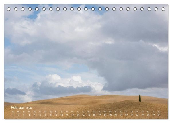 Produktbild: Traumblicke Toskana - Licht, Land, Leben (Tischkalender 2026 DIN A5 quer), CALVENDO Monatskalender