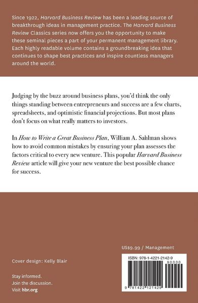 Produktbild: How to Write a Great Business Plan