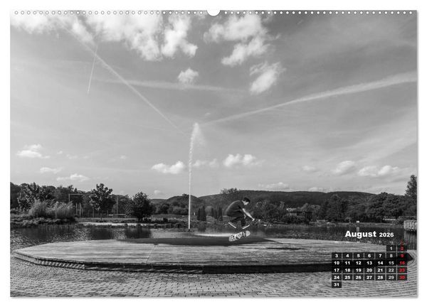 Produktbild: Auf dem Skateboard (hochwertiger Premium Wandkalender 2026 DIN A2 quer), Kunstdruck in Hochglanz