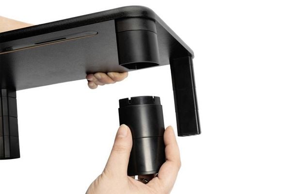Produktbild: Digitus DA-90458 Monitor-Erh&ouml;hung H&ouml;hen-Bereich: 71 bis 145 mm Schwarz