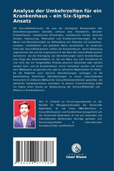 Produktbild: Analyse der Umkehrzeiten f&uuml;r ein Krankenhaus - ein Six-Sigma-Ansatz