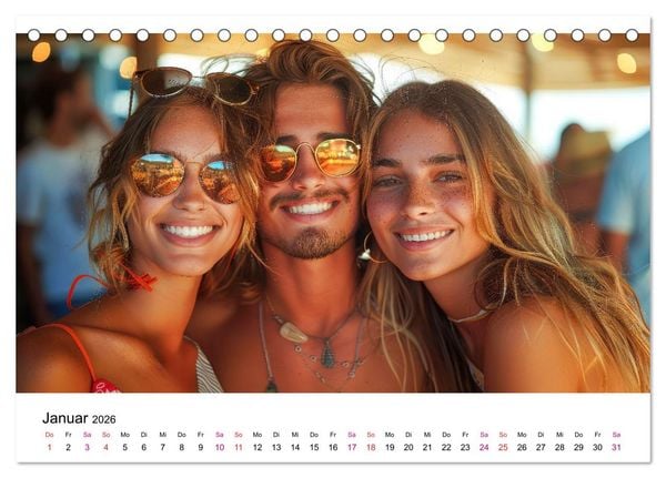 Produktbild: Ein cooler Sommer (Tischkalender 2026 DIN A5 quer), CALVENDO Monatskalender