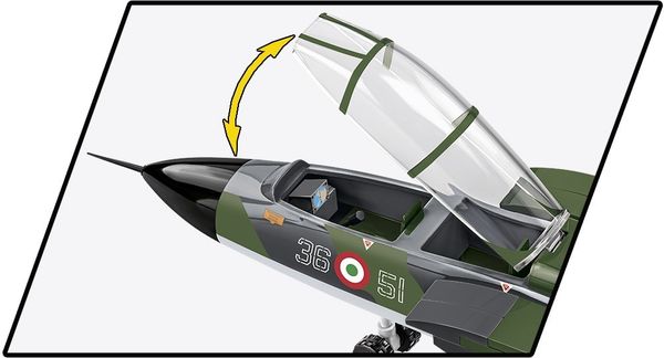 Produktbild: COBI Armed Forces 5894 - Panavia Tornado IDS, World War II, Bausatz 1:48, 483 Klemmbausteine, 2 Figuren