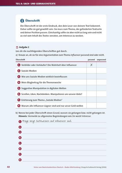 Produktbild: Sicher zum Realschulabschluss Deutsch Baden-W&uuml;rttemberg neues Pr&uuml;fungsformat 2027