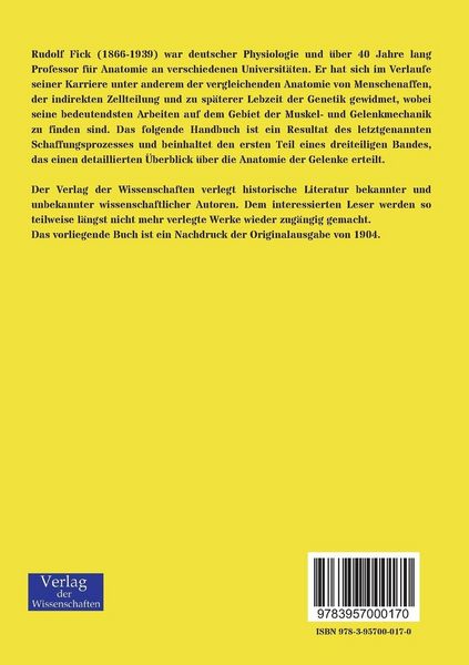 Produktbild: Handbuch der Anatomie und Mechanik der Gelenke unter Ber&uuml;cksichtigung der bewegenden Muskeln
