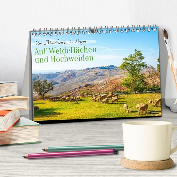 Produktbild: Auf Weidefl&auml;chen und Hochweiden (Tischkalender 2026 DIN A5 quer), CALVENDO Monatskalender