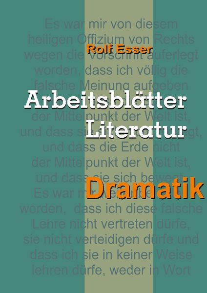 Produktbild: Arbeitsbl&auml;tter Literatur - Dramatik