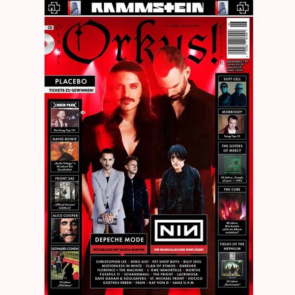 Produktbild: Orkus! Edition Nr. 5 / Nr. 6 - Mai/Juni 2022 mit PLACEBO, RAMMSTEIN, DEPECHE MODE, NINE INCH NAILS, DAVID BOWIE, THE CURE u.v.m. + CD!