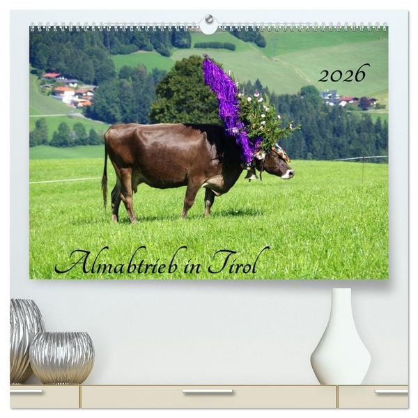 Produktbild: Almabtrieb in Tirol (hochwertiger Premium Wandkalender 2026 DIN A2 quer), Kunstdruck in Hochglanz