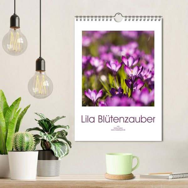 Produktbild: Lila Bl&uuml;tenzauber (Wandkalender 2026 DIN A4 hoch), CALVENDO Monatskalender