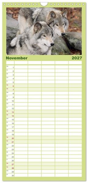 Produktbild: Familienplaner 2027 - Alaska und Kanada mit 5 Spalten (Wandkalender, 21 x 45 cm) CALVENDO