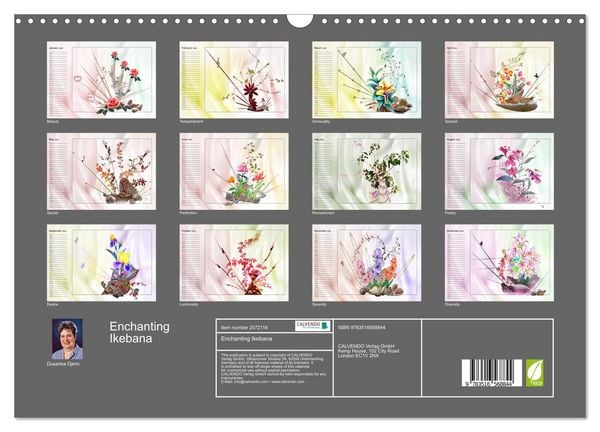 Produktbild: Enchanting Ikebana (Wall Calendar 2026 DIN A3 landscape), CALVENDO 12 Month Wall Calendar
