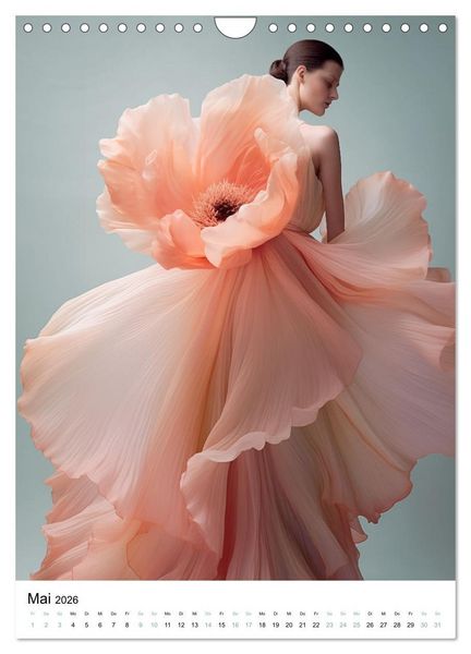 Produktbild: Floral Couture (Wandkalender 2026 DIN A4 hoch), CALVENDO Monatskalender