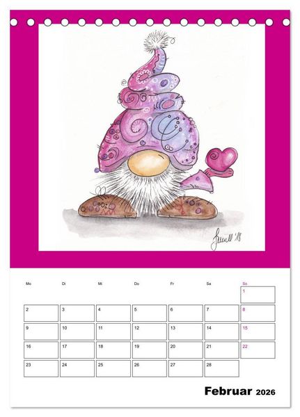 Produktbild: WichtelParade (Tischkalender 2026 DIN A5 hoch), CALVENDO Monatskalender