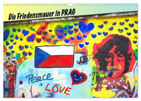Produktbild: Die Friedensmauer in Prag (Wandkalender 2026 DIN A3 quer), CALVENDO Monatskalender