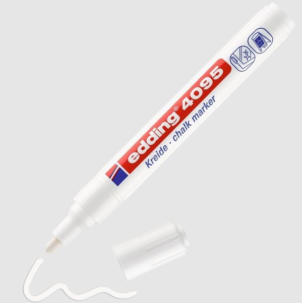 Produktbild: edding Kreidemarker 4095 wei&szlig;