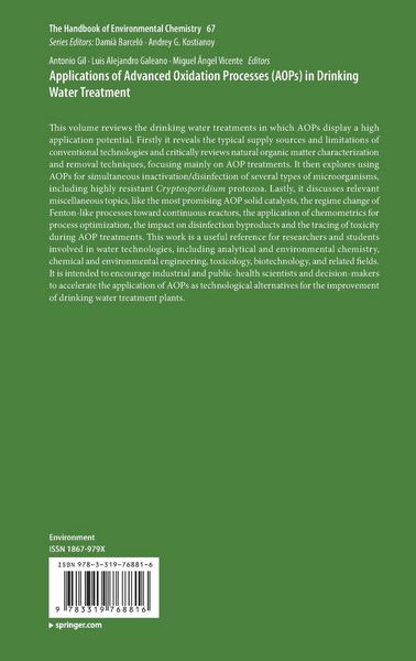 Produktbild: Applications of Advanced Oxidation Processes (AOPs) in Drinking Water Treatment