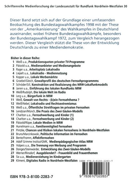 Produktbild: Von der Parteiendemokratie zur Mediendemokratie