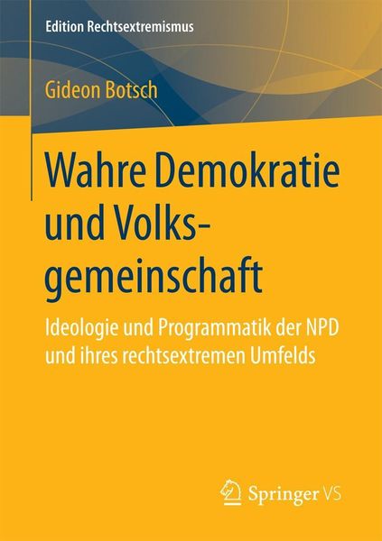 Produktbild: Wahre Demokratie und Volksgemeinschaft