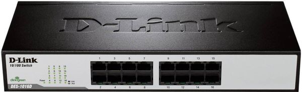 D-Link DES-1016D Netzwerk Switch 16 Port 100 MBit/s