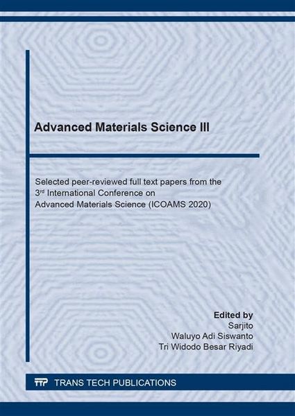 Produktbild: Advanced Materials Science III