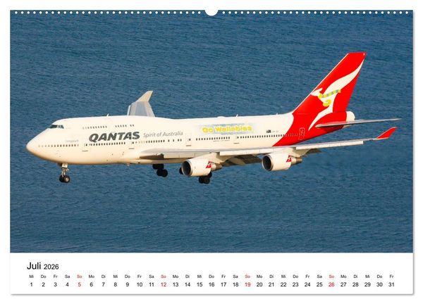 Produktbild: From Above - Die etwas andere Perspektive auf Flugzeuge (hochwertiger Premium Wandkalender 2026 DIN A2 quer), Kunstdruck in Hochglanz