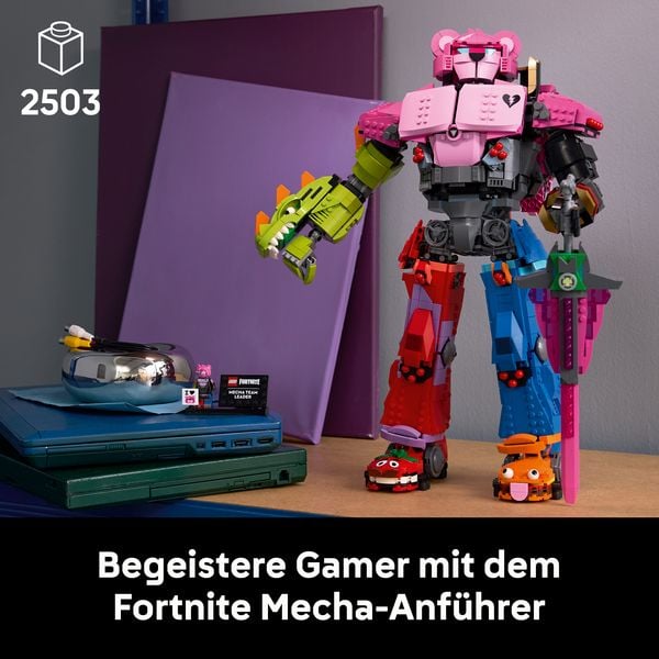 Produktbild: LEGO Fortnite 77078 Mecha-Anf&uuml;hrer, Bauset f&uuml;r Erwachsene mit Figur