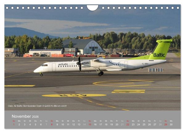 Produktbild: Flugzeuge im Auge der Kamera (Wandkalender 2026 DIN A4 quer), CALVENDO Monatskalender