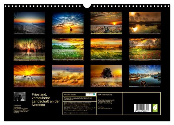 Produktbild: Friesland, verzauberte Landschaft an der Nordsee (Wandkalender 2026 DIN A3 quer), CALVENDO Monatskalender