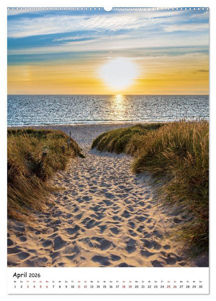 Produktbild: Bezauberndes Sylt (Wandkalender 2026 DIN A2 hoch), CALVENDO Monatskalender