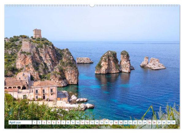 Produktbild: Sizilien - Italien mal anders (hochwertiger Premium Wandkalender 2026 DIN A2 quer), Kunstdruck in Hochglanz