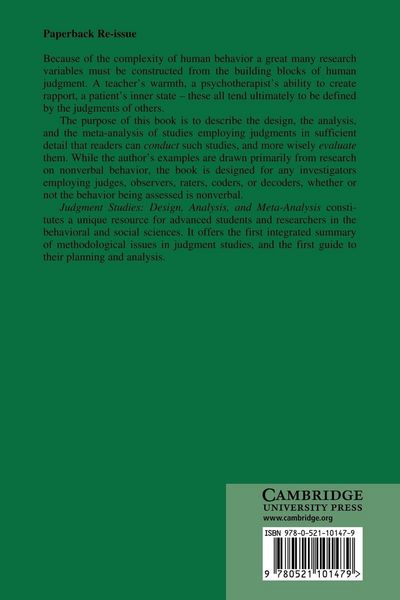 Produktbild: Judgment Studies