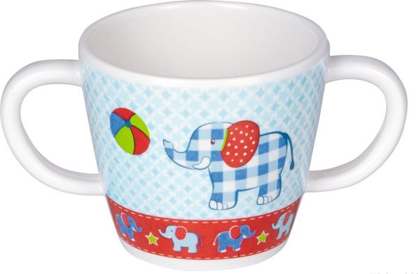 Produktbild: Melamin-Tasse mit 2 Henkeln Elefant BabyGl&uuml;ck