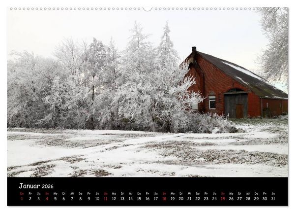 Produktbild: Ostfriesland - Land und Wetter (Wandkalender 2026 DIN A2 quer), CALVENDO Monatskalender