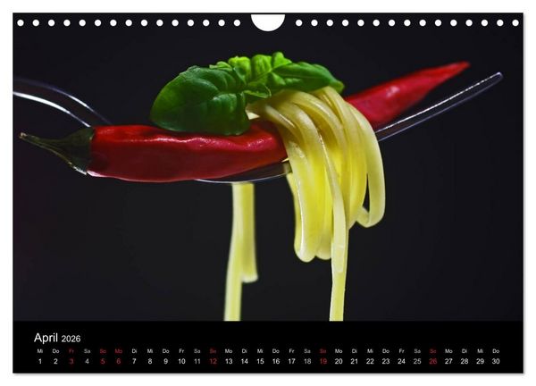 Produktbild: Hot Chili K&uuml;chen Kalender (Wandkalender 2026 DIN A4 quer), CALVENDO Monatskalender