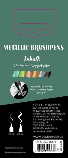 Produktbild: Metallic Brushpens (Gr&uuml;n)
