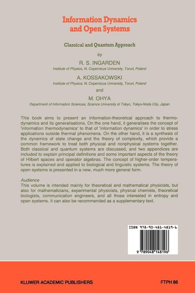 Produktbild: Information Dynamics and Open Systems