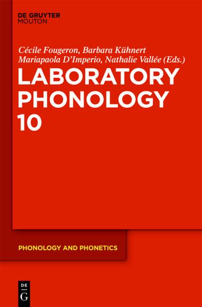 Produktbild: Laboratory Phonology 10