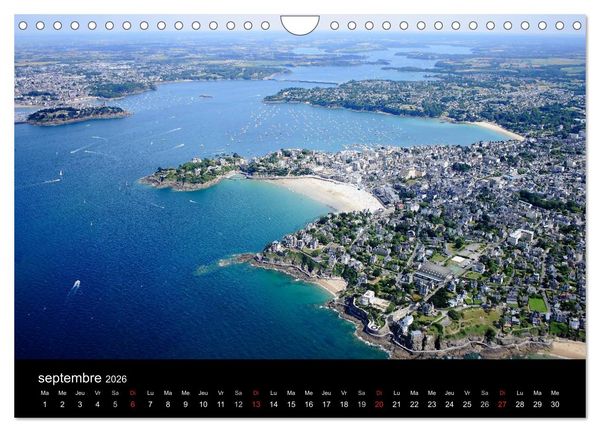 Produktbild: Dinard Perle de la C&ocirc;te d'&Eacute;meraude (Calendrier mural 2026 DIN A4 vertical), CALVENDO calendrier mensuel