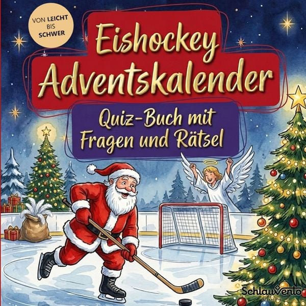 Produktbild: Eishockey-Adventskalender: Quiz-Buch mit Fragen und R&auml;tsel