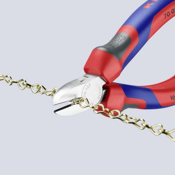 Produktbild: Knipex 70 05 125 Werkstatt Seitenschneider mit Facette 125mm