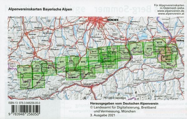 Produktbild: Lattengebirge, Reiteralm, Ramsau 1:25 000