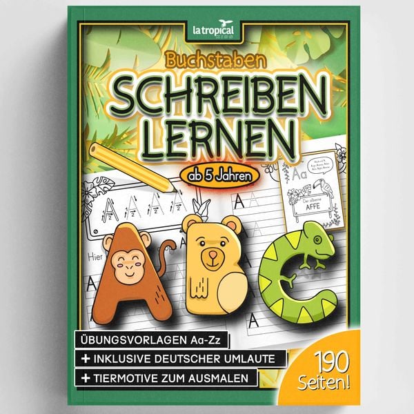 Produktbild: Buchstaben schreiben lernen ab 5 Jahren