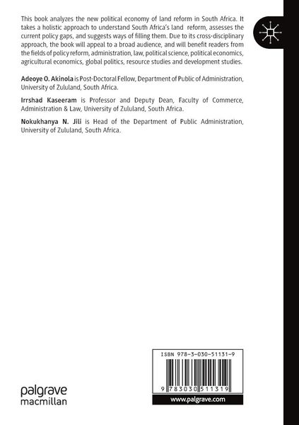 Produktbild: The New Political Economy of Land Reform in South Africa