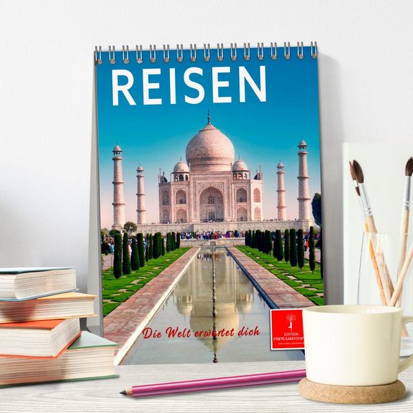 Produktbild: Reisen - die Welt erwartet dich (Tischkalender 2026 DIN A5 hoch), CALVENDO Monatskalender