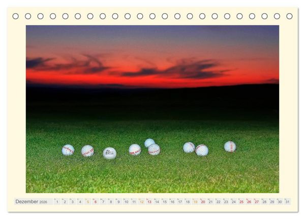 Produktbild: Golf - meine Leidenschaft (Tischkalender 2026 DIN A5 quer), CALVENDO Monatskalender